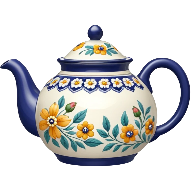 teapot with design on it emoji