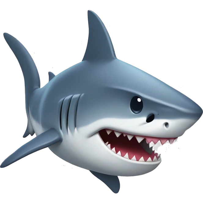 shark with bow emoji