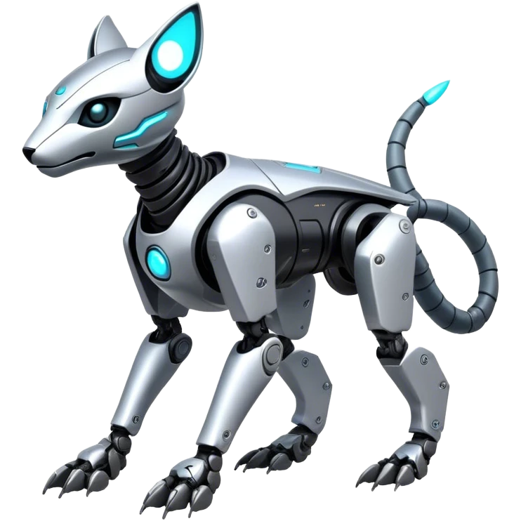 Modern Futuristic Vernid-Trico-Protogen-Robot-species by LiLaiRa full body emoji