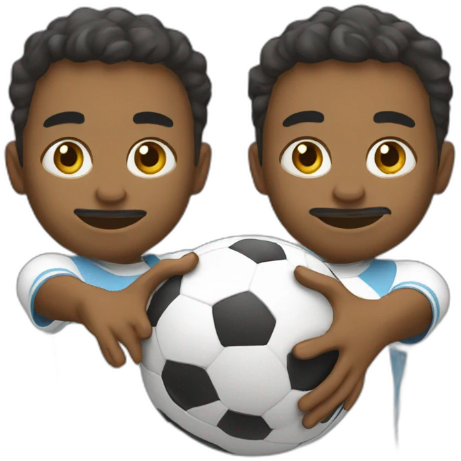 criança jogando bola emoji