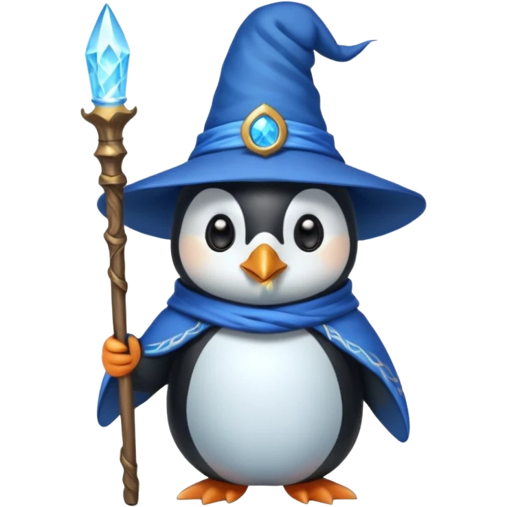 Penguin Wizard emoji