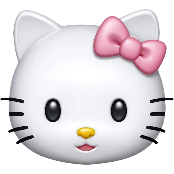 Hello Kitty head emoji