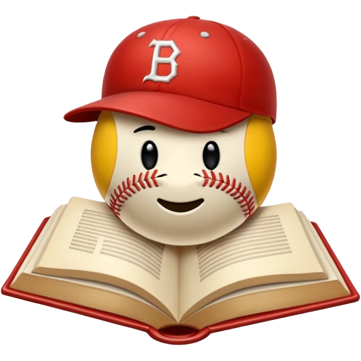 libros con un logo de beisbol  emoji