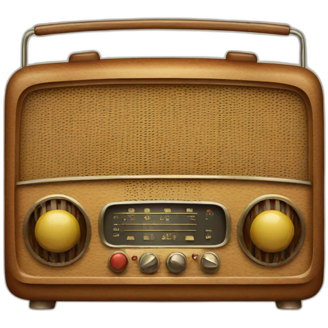 vintage radio emoji