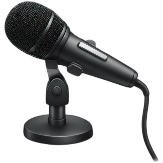 Radio mic emoji