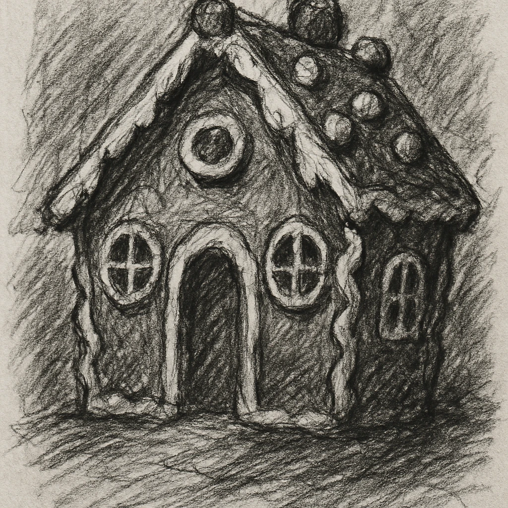 gingerbread house emoji