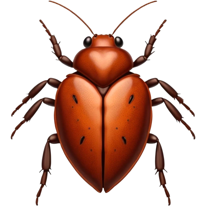 a heart themed around cockroaches  emoji