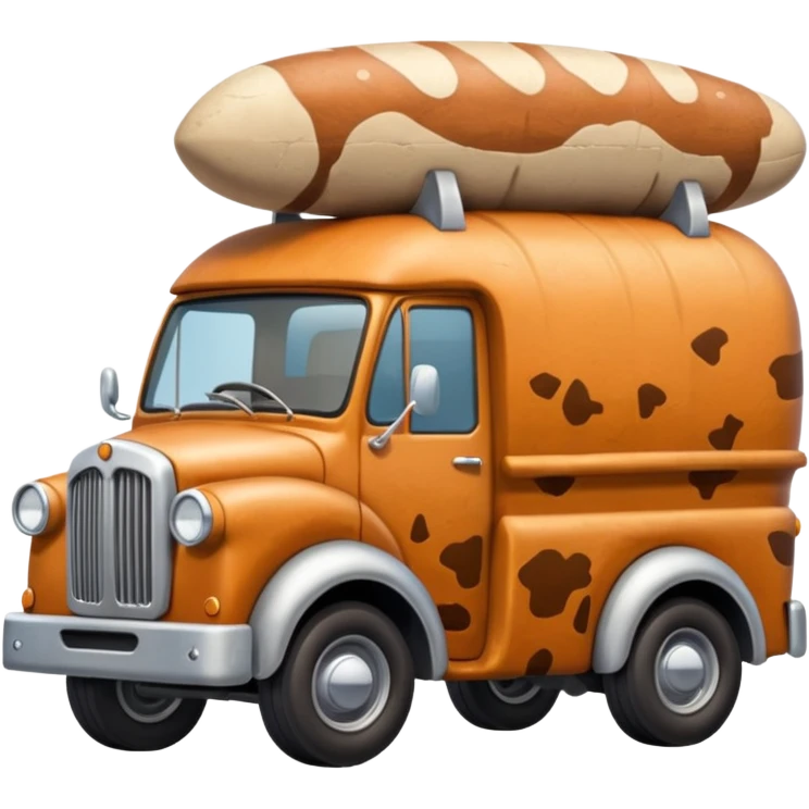 Ron’s Professional antique tall rocky Flintstones moving van  emoji