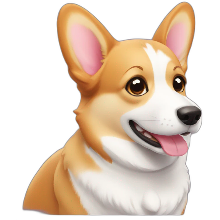 Corgi good morning emoji