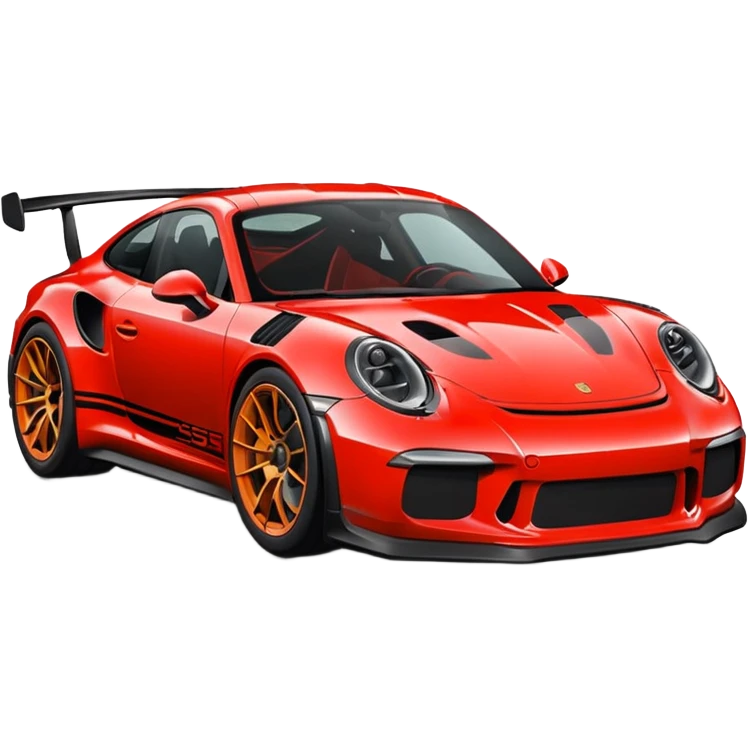 Porsche 911 GT3 Rs with bow  emoji