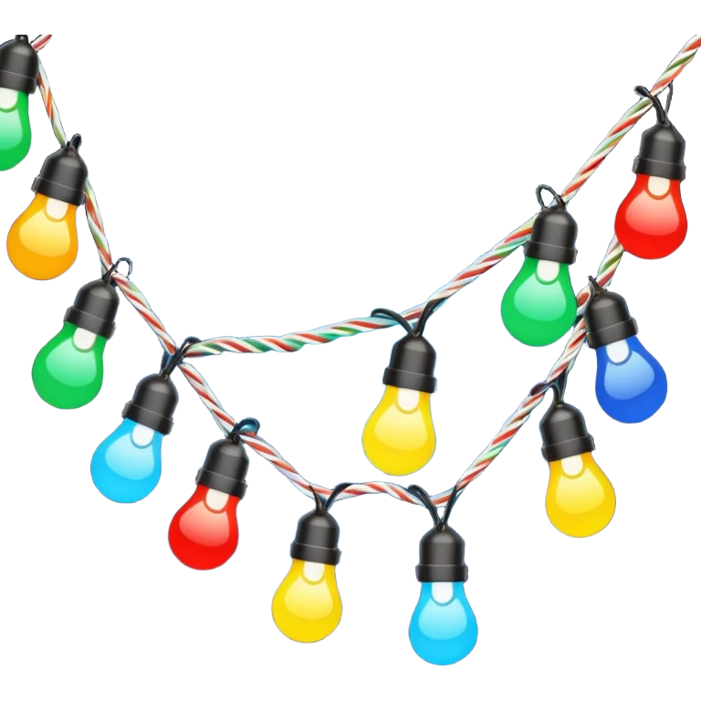 Christmas lights emoji