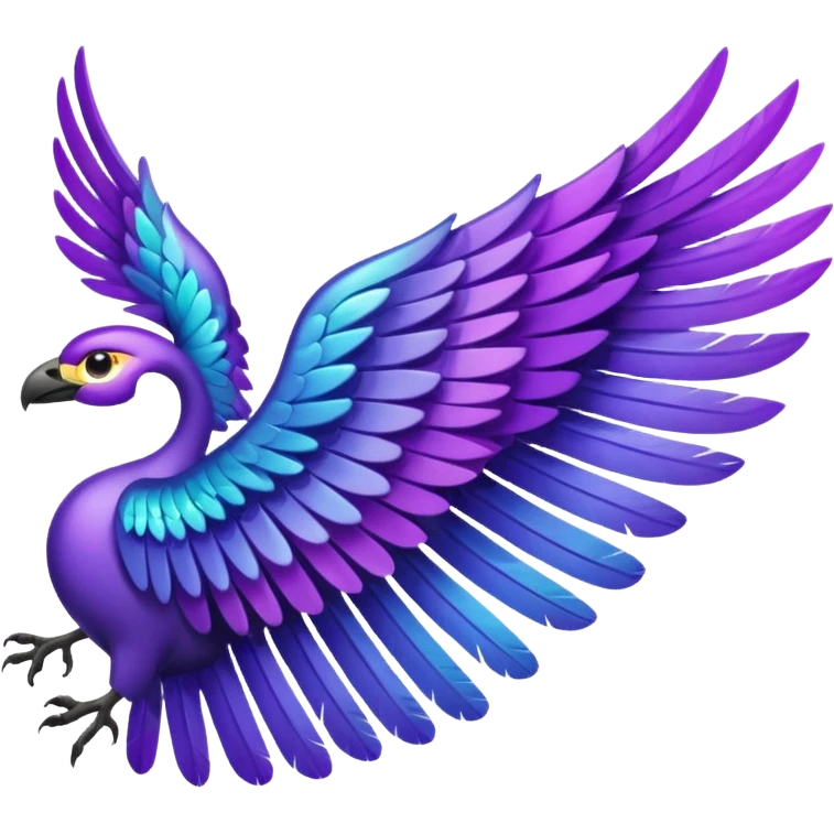 purple wing emoji