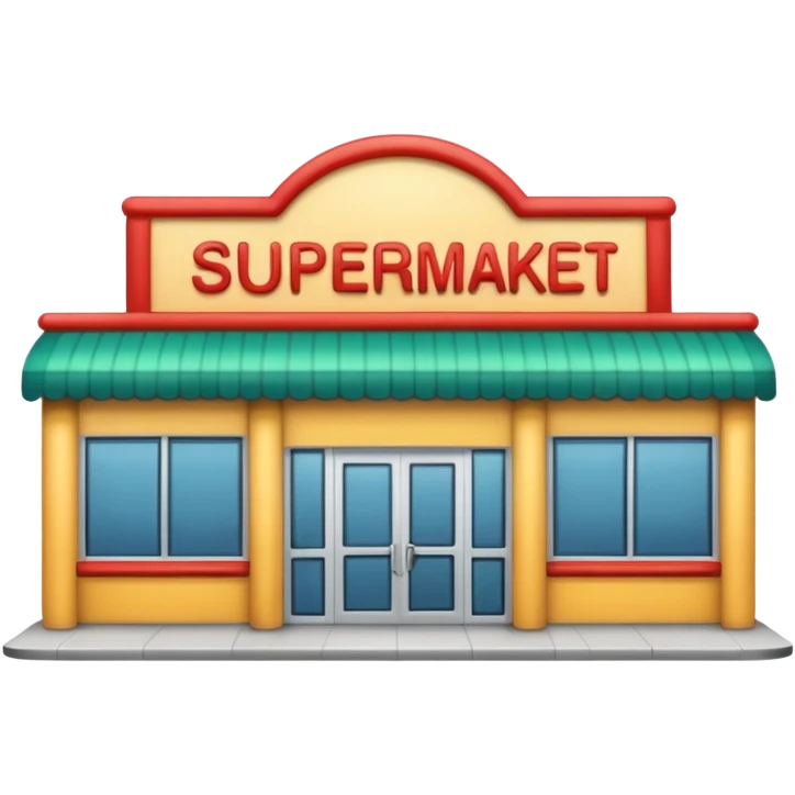 FRONT SUPERMARKET ENTRANCE emoji