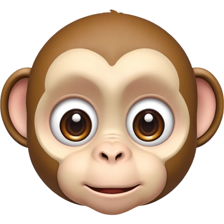 face with huge eyes and monkey ears emoji