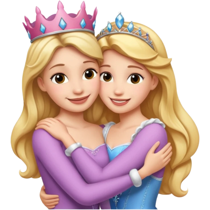 Hug the princes emoji