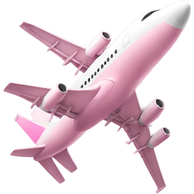Light pink airplain emoji