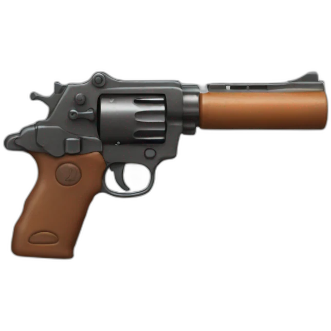 Goofy gun emoji