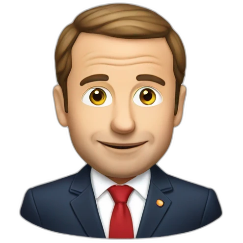 Macron avec hamburger  emoji