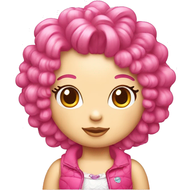 Hello Kitty avec les cheveux bouclés  emoji