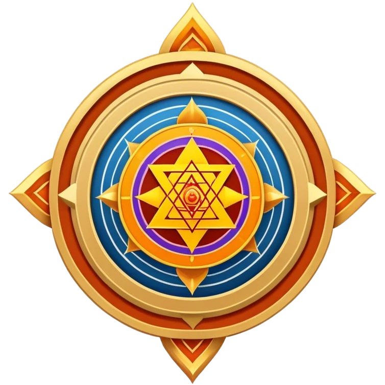 Classic Hindu sry yantra jet fuel color emoji