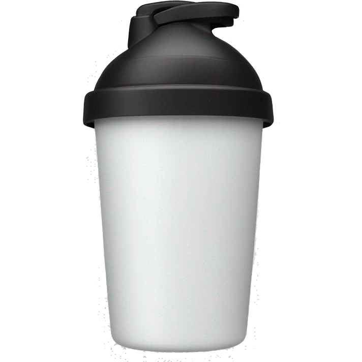 white protein shaker cup emoji