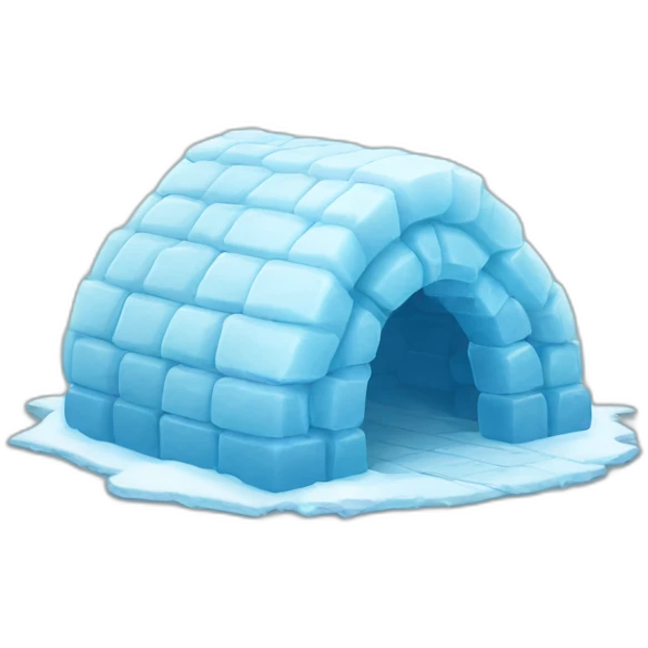ice blocks igloo emoji