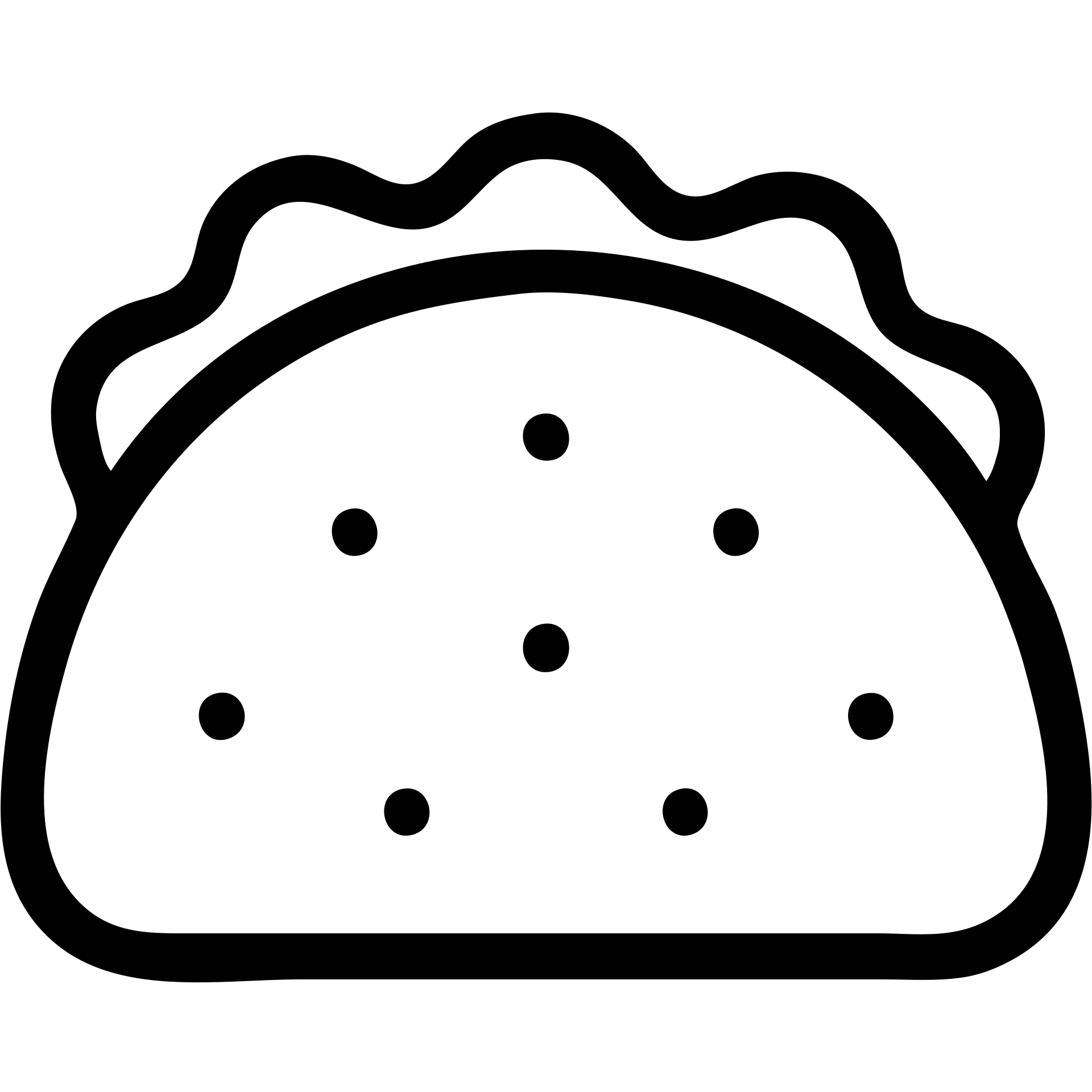 outlined icon style taco emoji