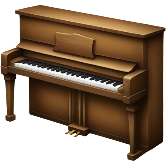 Wooden piano emoji