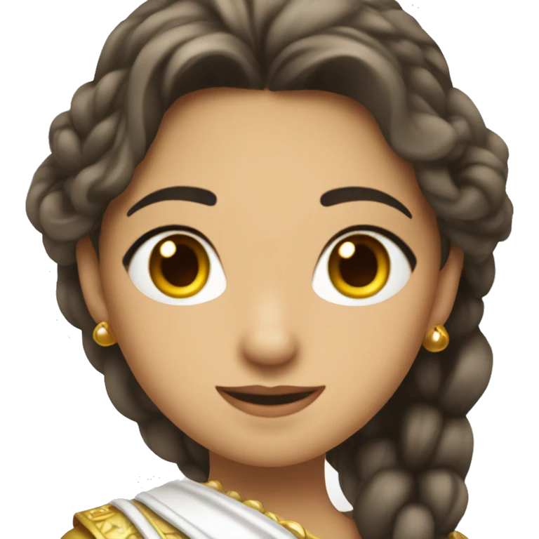 Princesa blanca con churos  emoji