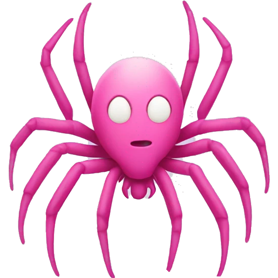Pink spider  emoji