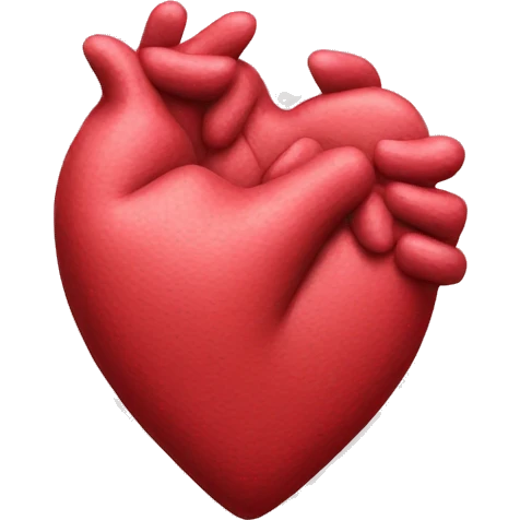 Heart made by hand  emoji