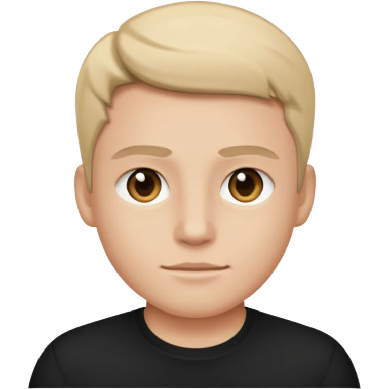 wearing black shirt emoji