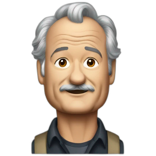 Bill murray black hair emoji