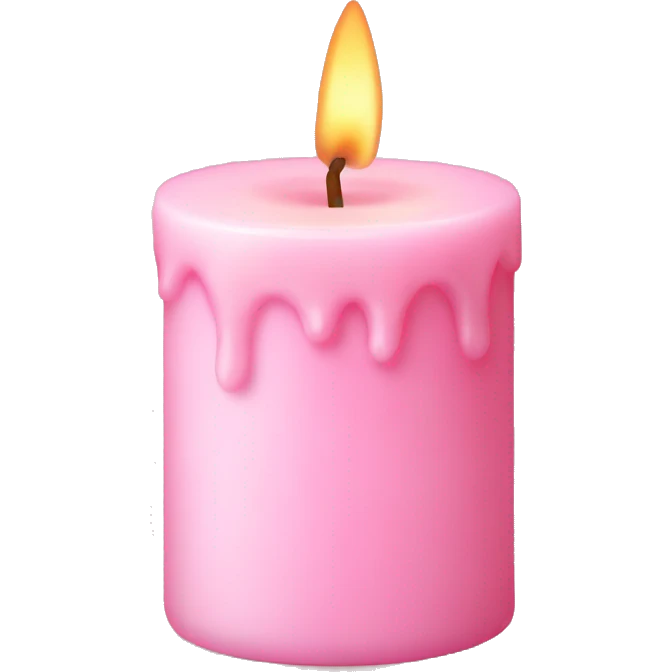 Baby pink candle  emoji