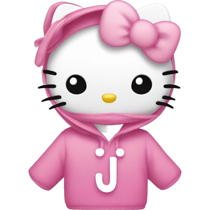 Hello kitty with  the J initial  emoji