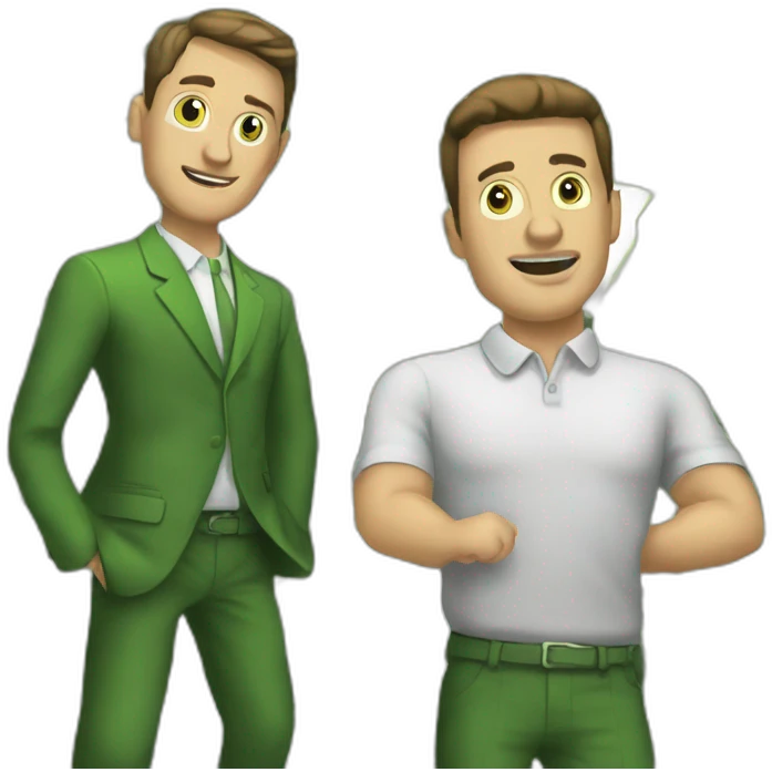 Zelenskj and money emoji