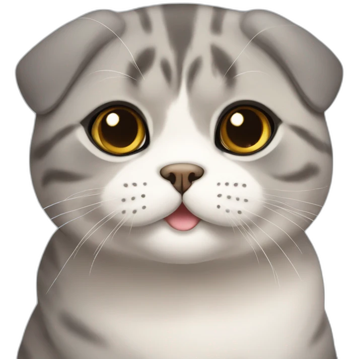 cute scottish fold emoji