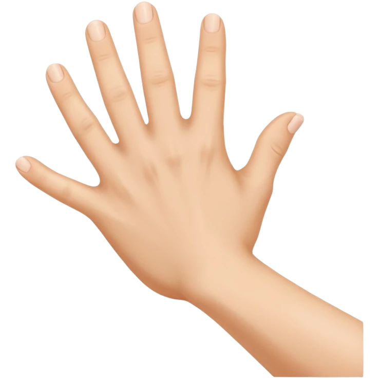 Emoji de una mano pegándole a un culo  emoji
