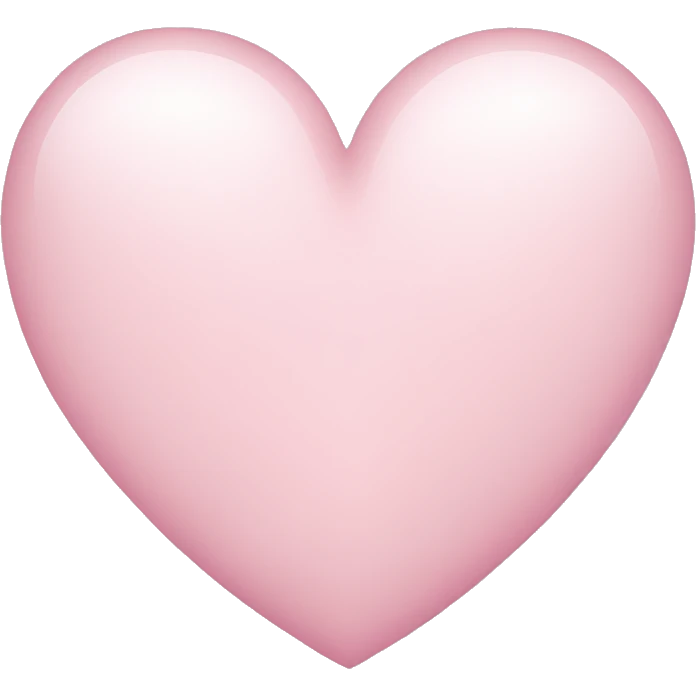 light pink heart emoji