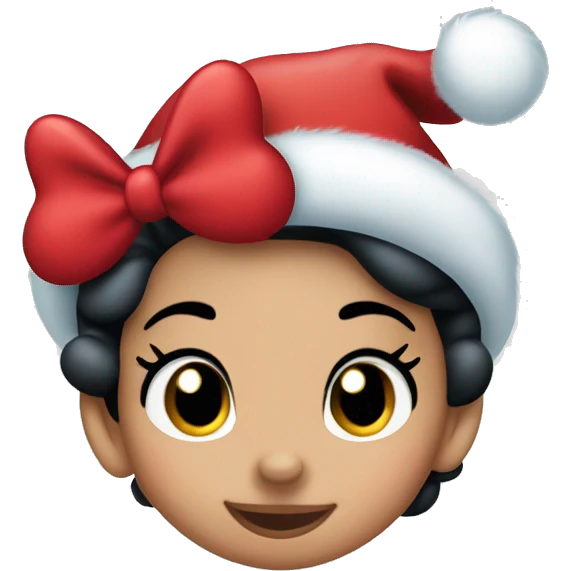 Disney Minnie Mouse christmas  emoji