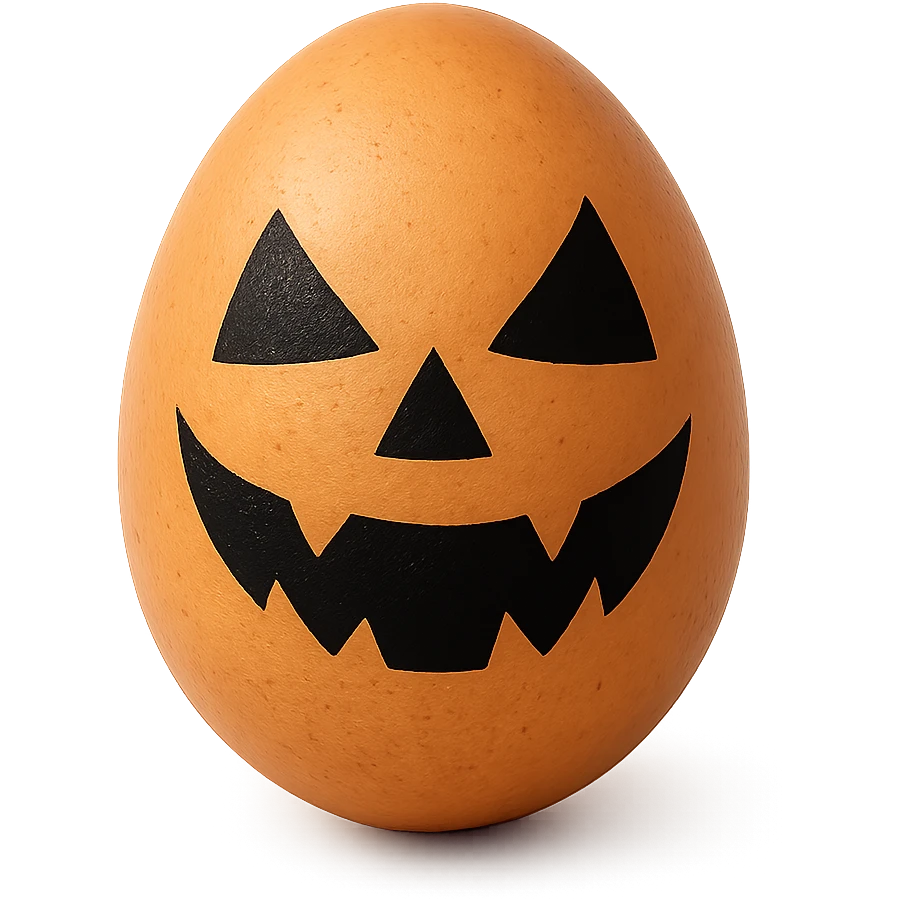 Halloween egg, remove background emoji