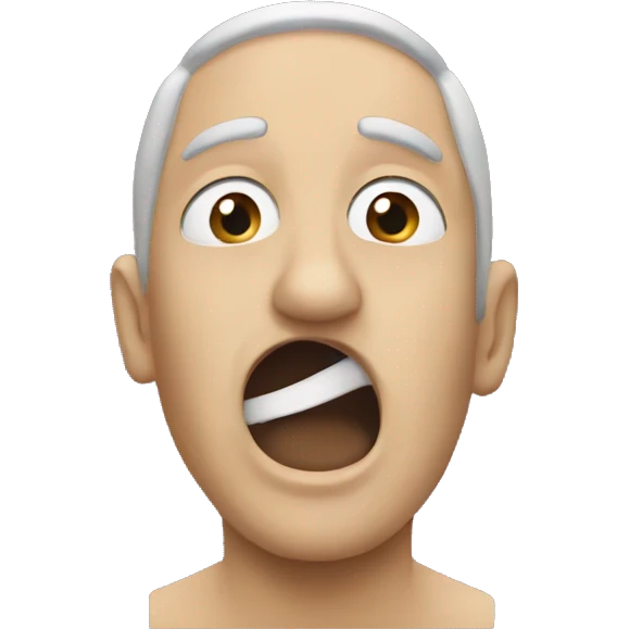 a soar throat emoji