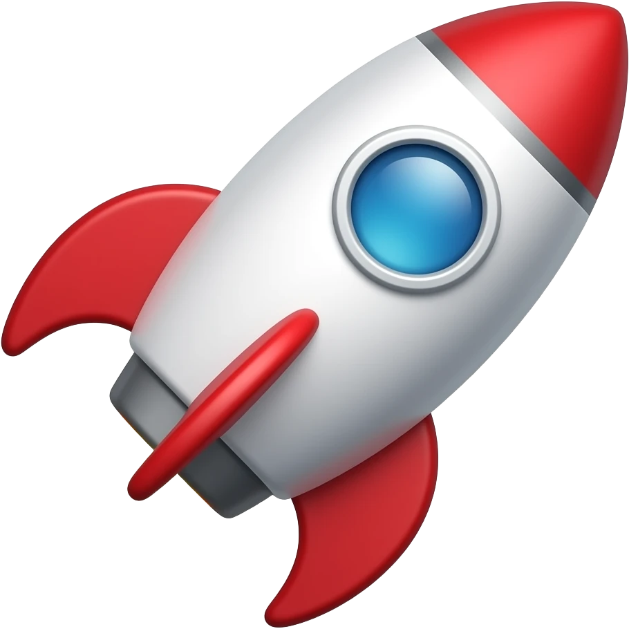 iphone with rocket emoji