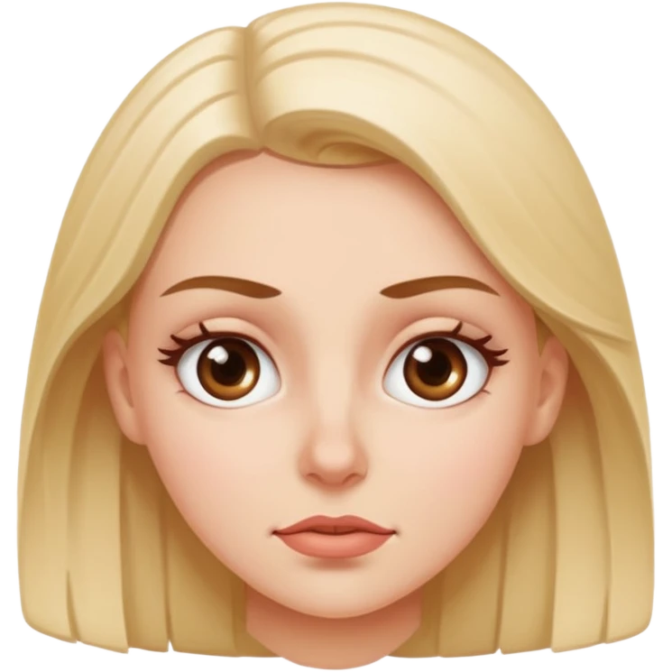 Dirty blooded white girl rolling her eyes emoji