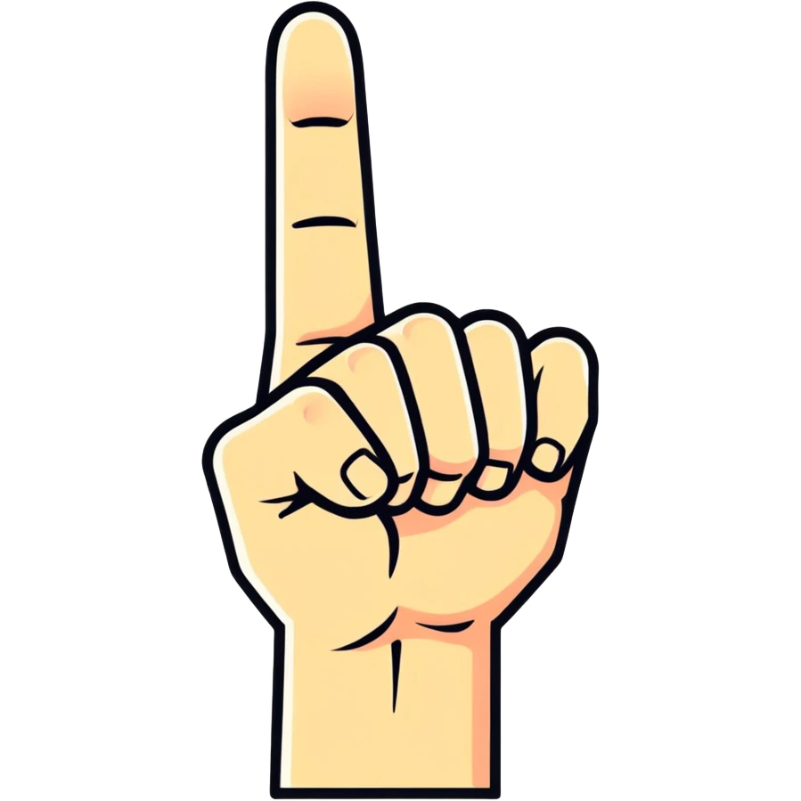 Flipping the bird emoji