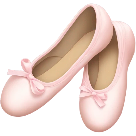 Pale pink ballet shoes emoji