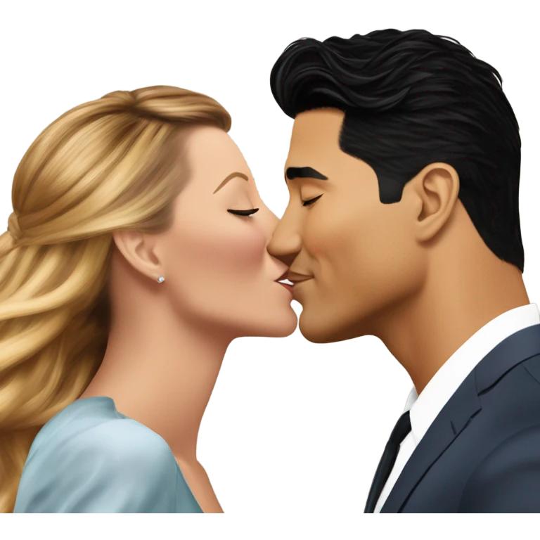 Mario Lopez kissing Blake lively emoji