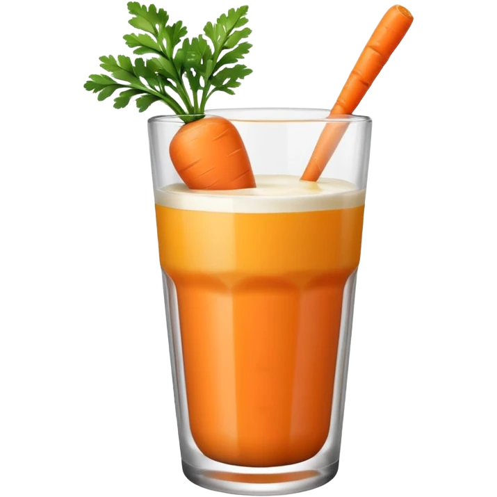 Carrot with white milk  emoji