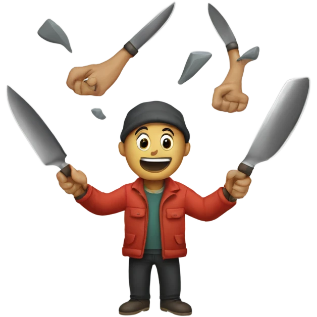 Juggling knives emoji