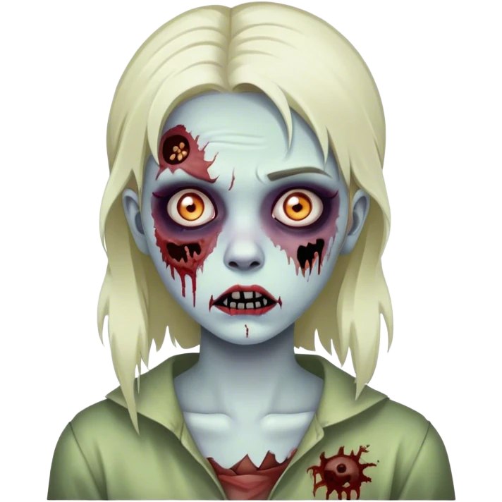 Girl young zombie emoji